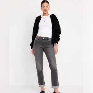 OLD NAVY Mid-Rise Wow Boyfriend Straight Jeans